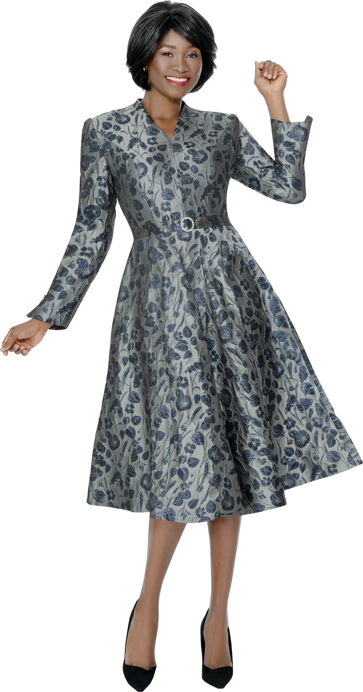 Susanna 3047 - Charcoal - Dress