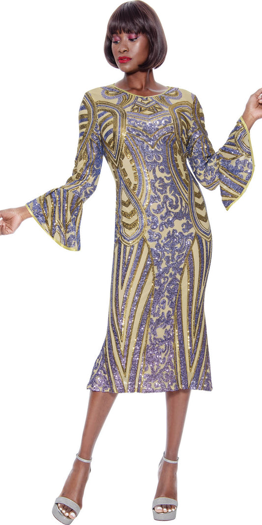 Terramina 7114 - Multi - Embellished Dress