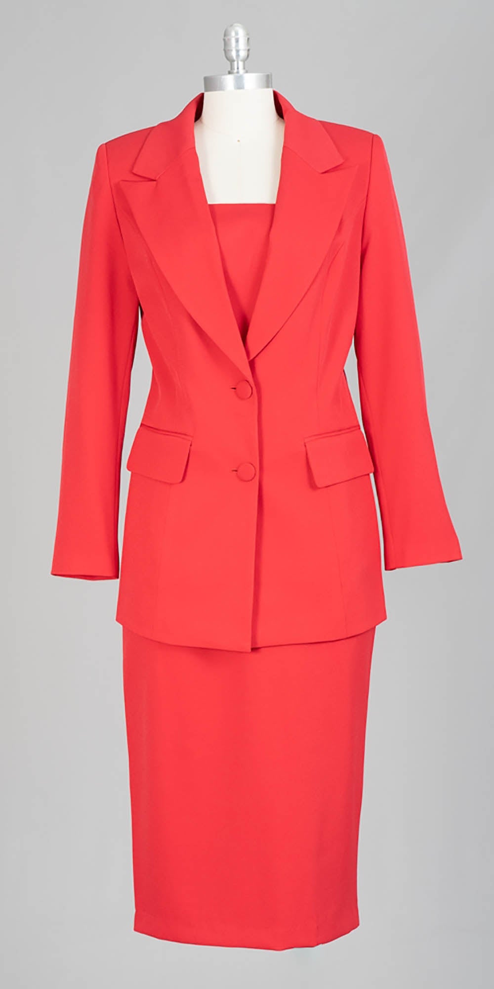 Aussie Austine - 12442 - Red - 2pc Skirt Suit