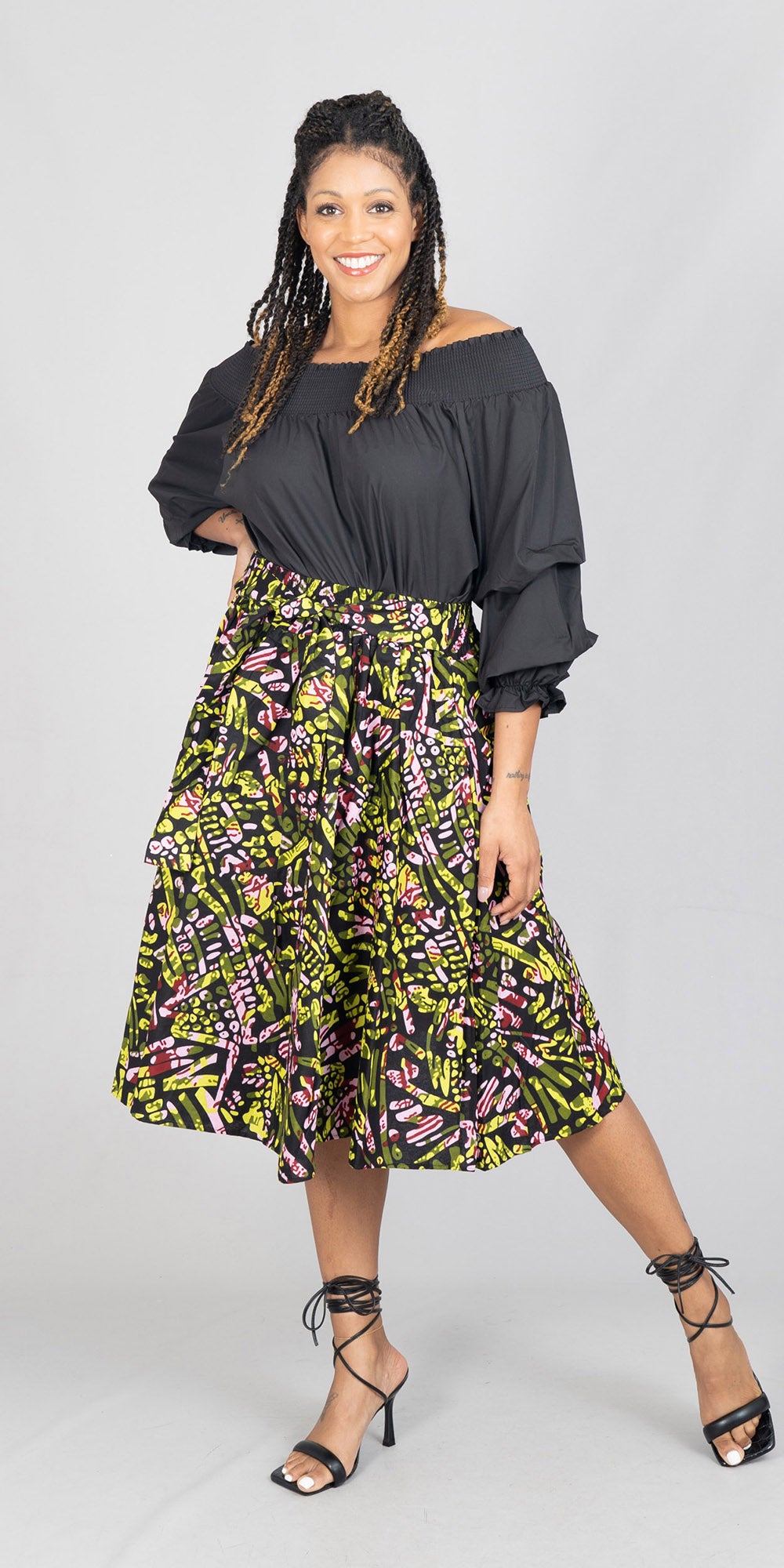 KaraChic 7012-592 - African Print 28" Skirt