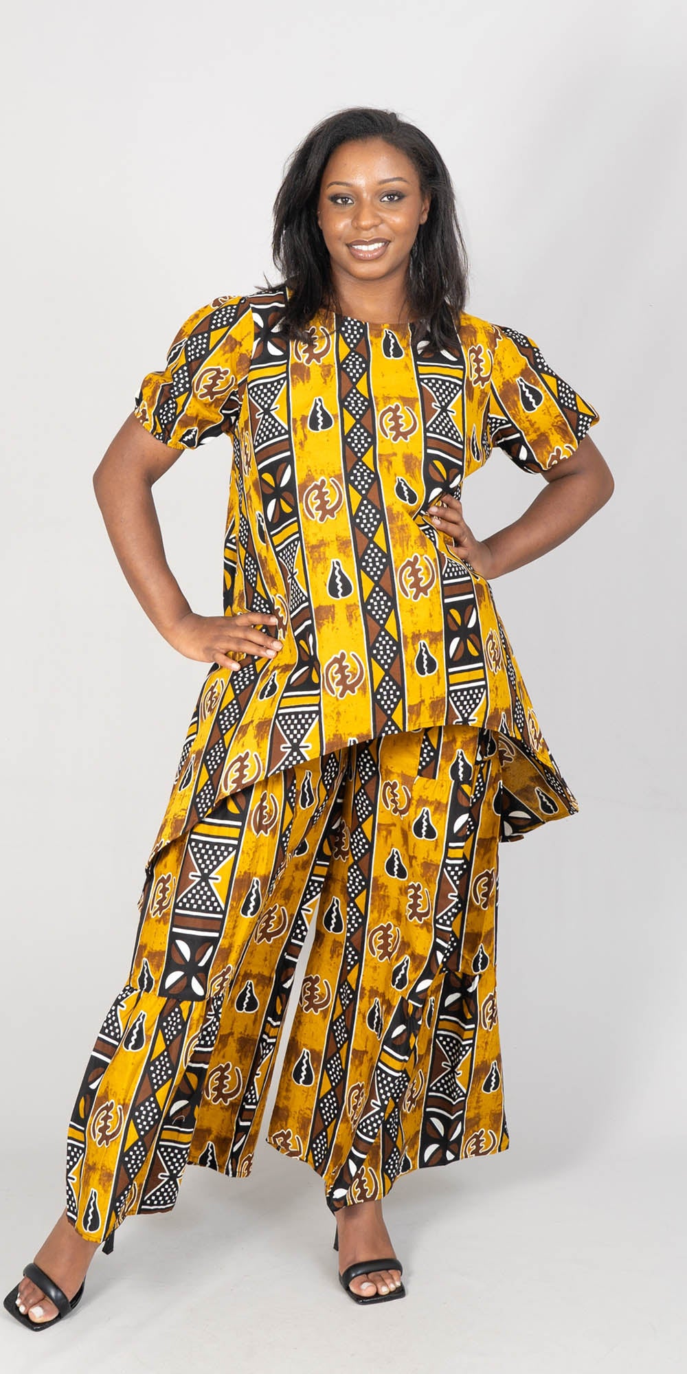 KaraChic 7772-587 - African Print 2pc Pant Set