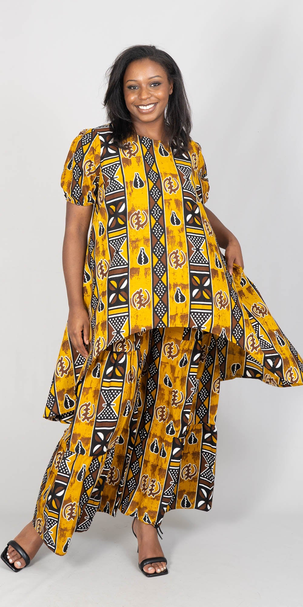 KaraChic 7772-587 - African Print 2pc Pant Set