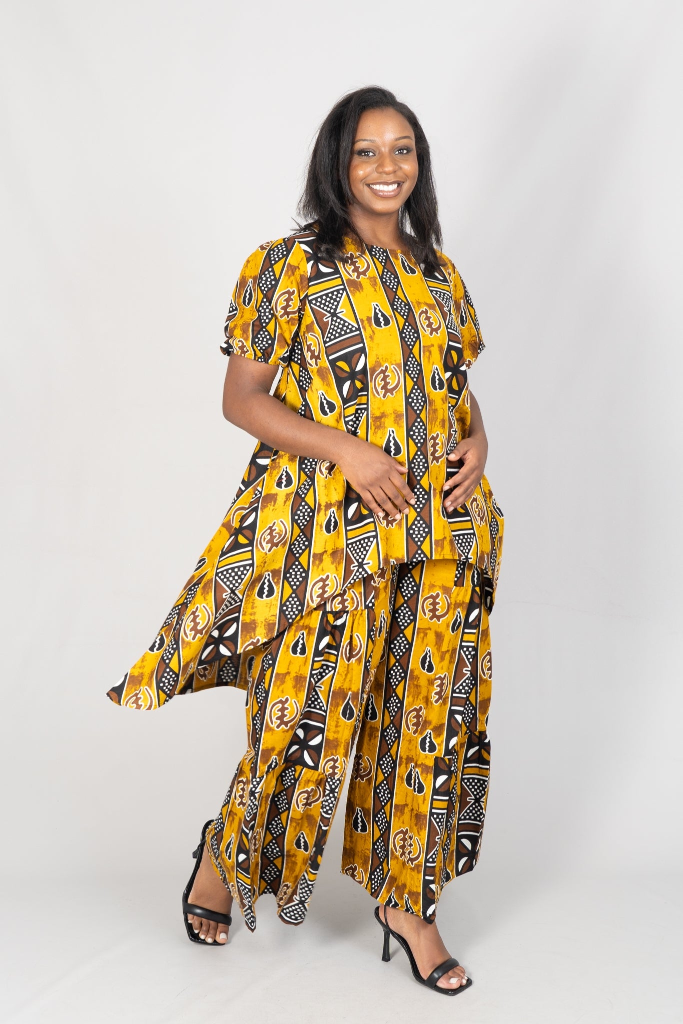 KaraChic 7772-587 - African Print 2pc Pant Set