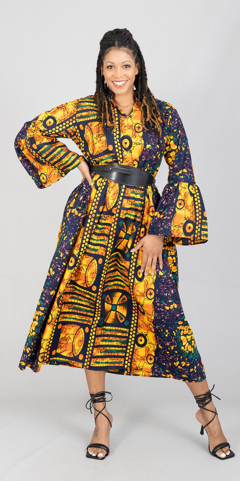 KaraChic 7784-603 - African Print Maxi Dress