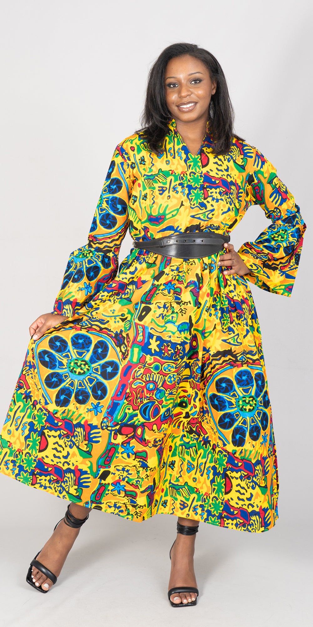 KaraChic 7784-590 - African Print Maxi Dress