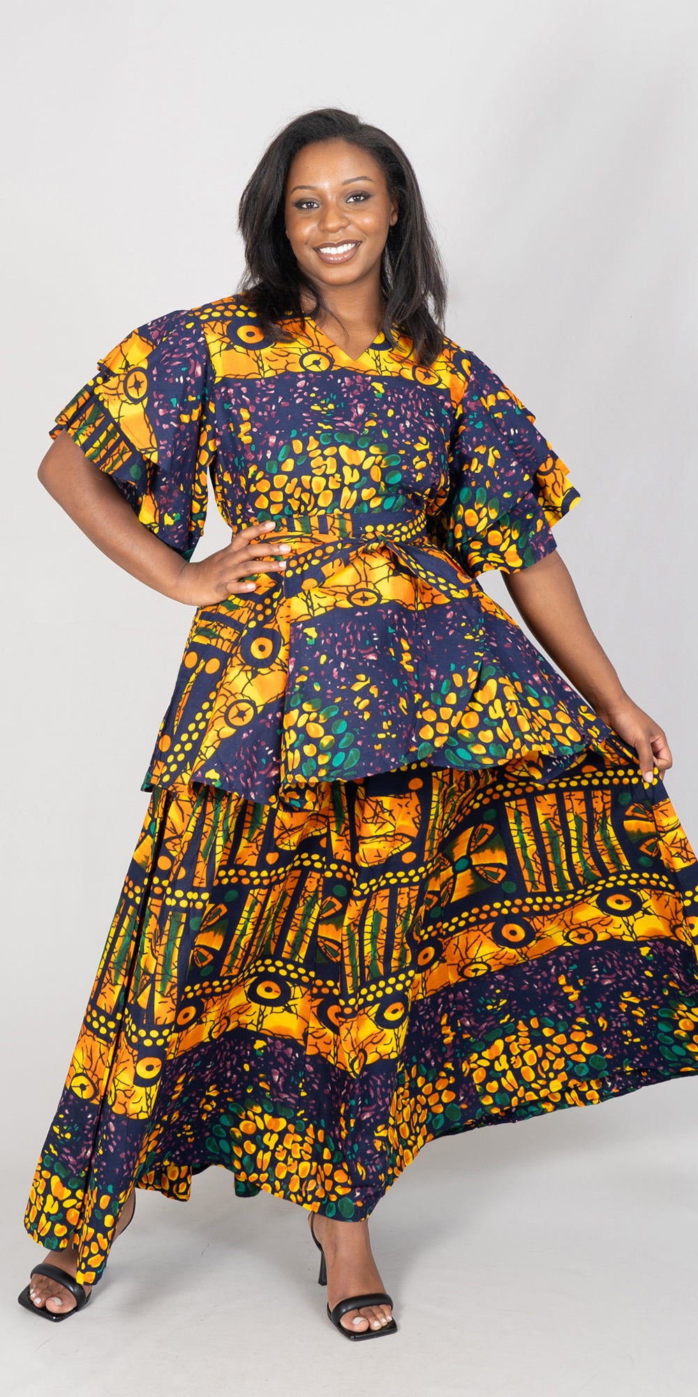 KaraChic 7796-603 - African Print 2pc Skirt Set