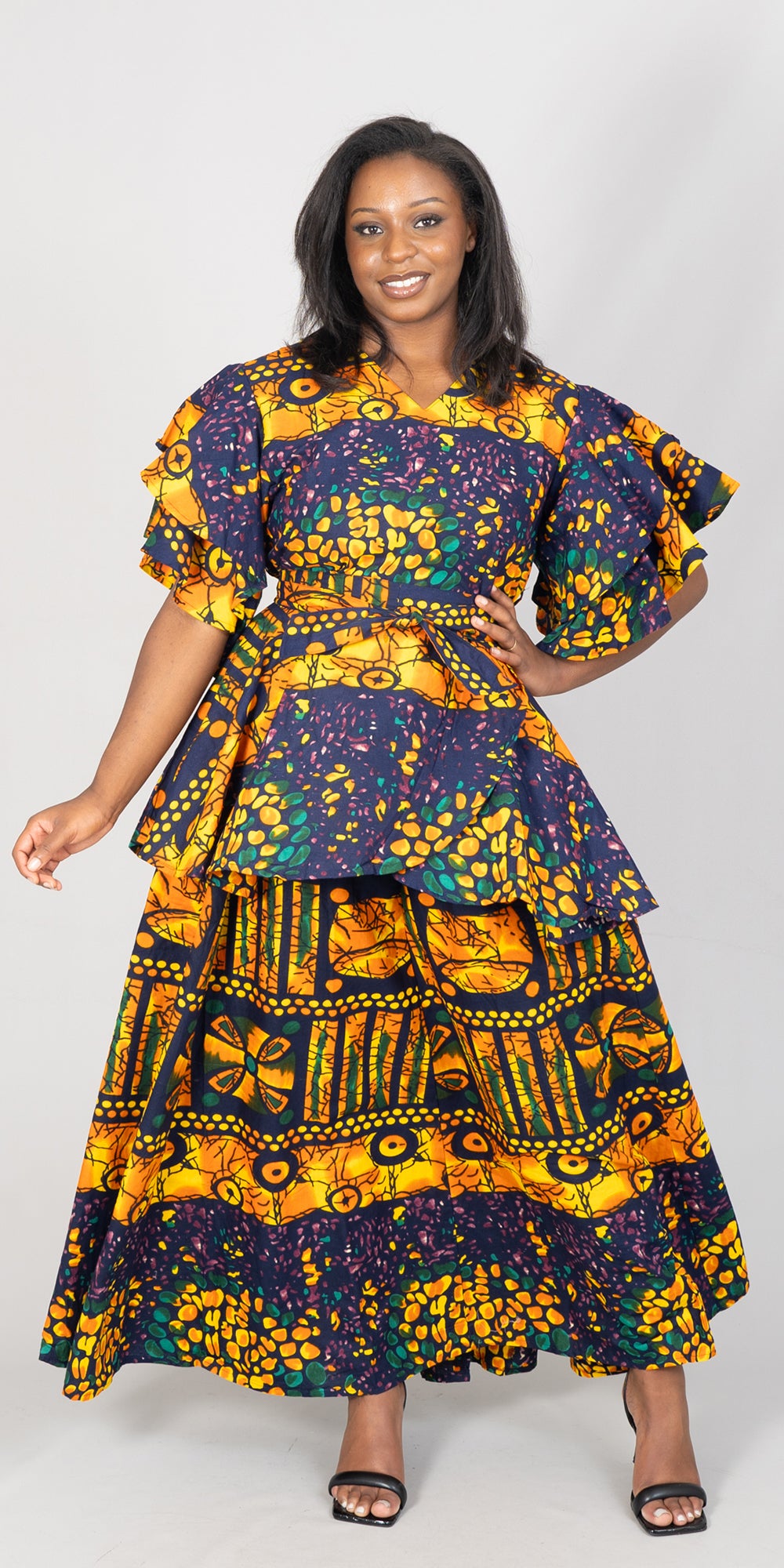 KaraChic 7796-603 - African Print 2pc Skirt Set