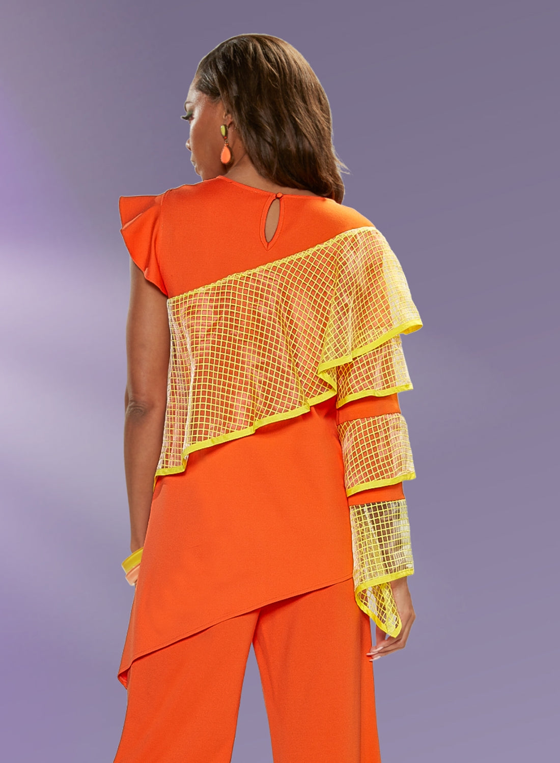 Love The Queen 17375T - Tang Yel - Chiffon Tunic Top