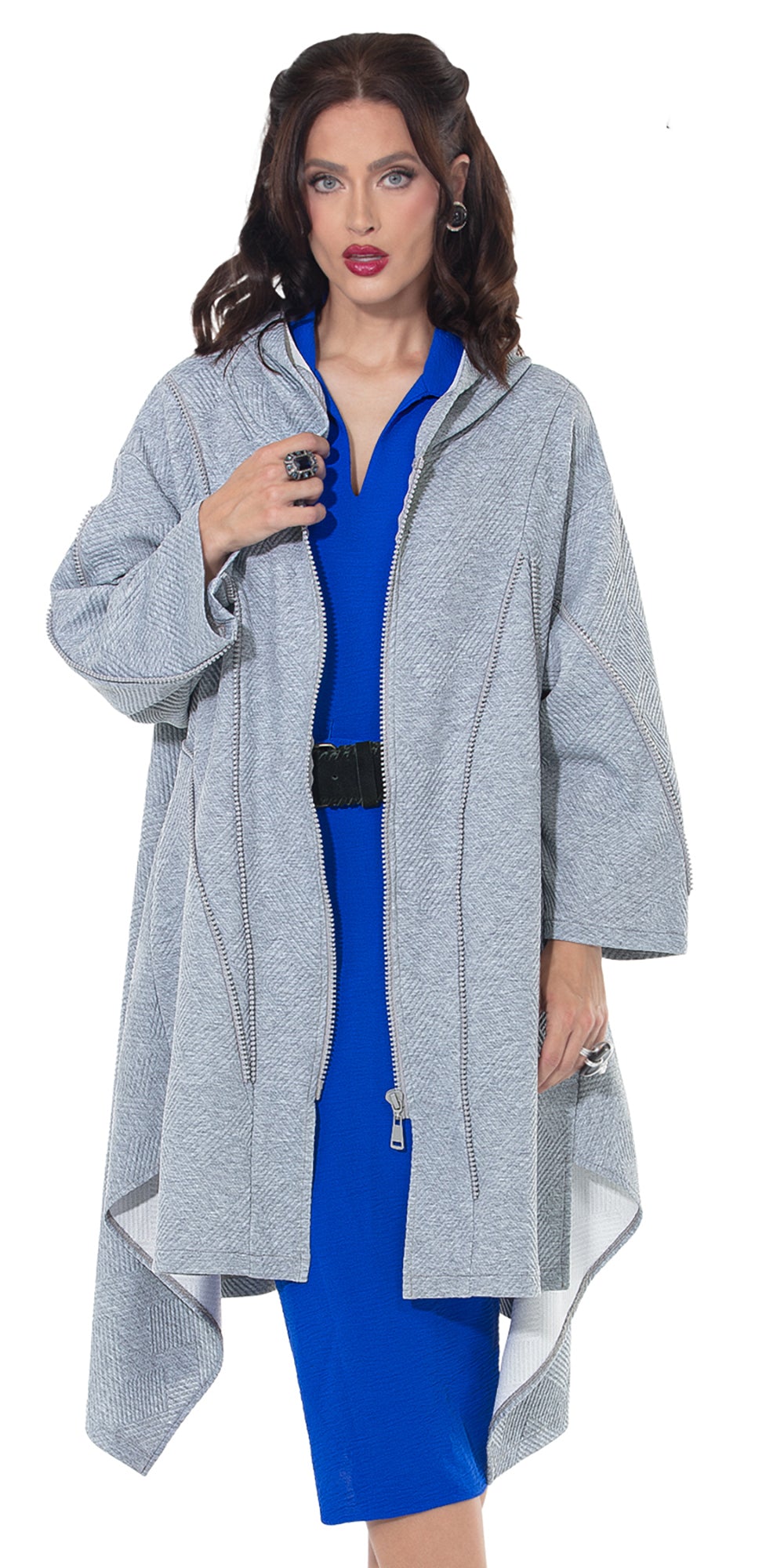 Love The Queen 17624 - Silver - Tunic Top