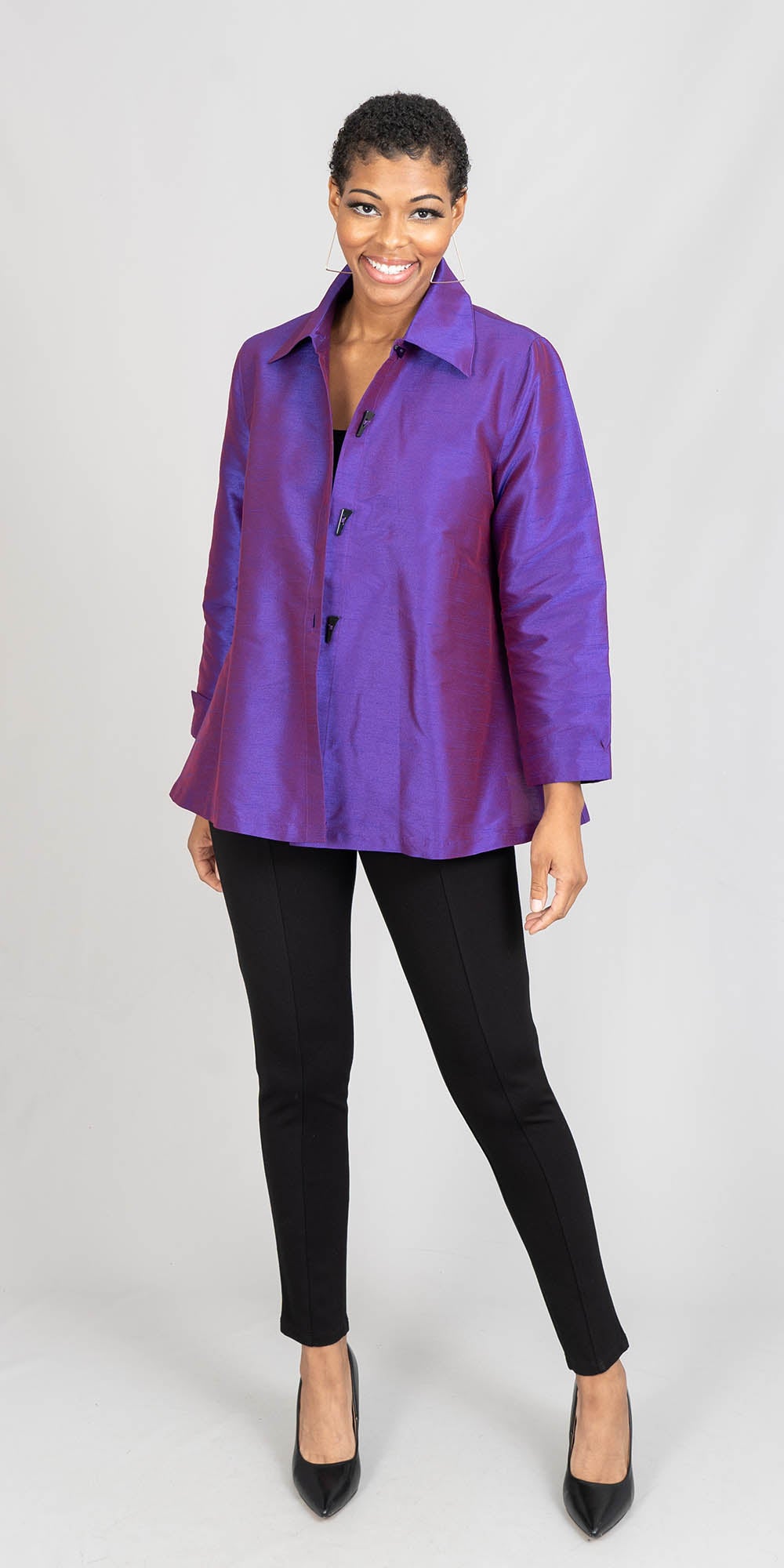 Moonlight - 1471SIK - Purple - Button Jacket