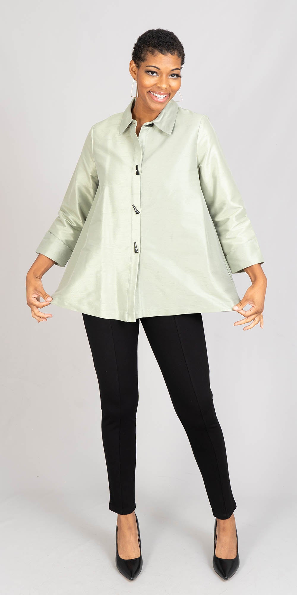 Moonlight - 1471SIK - Sage - Button Jacket