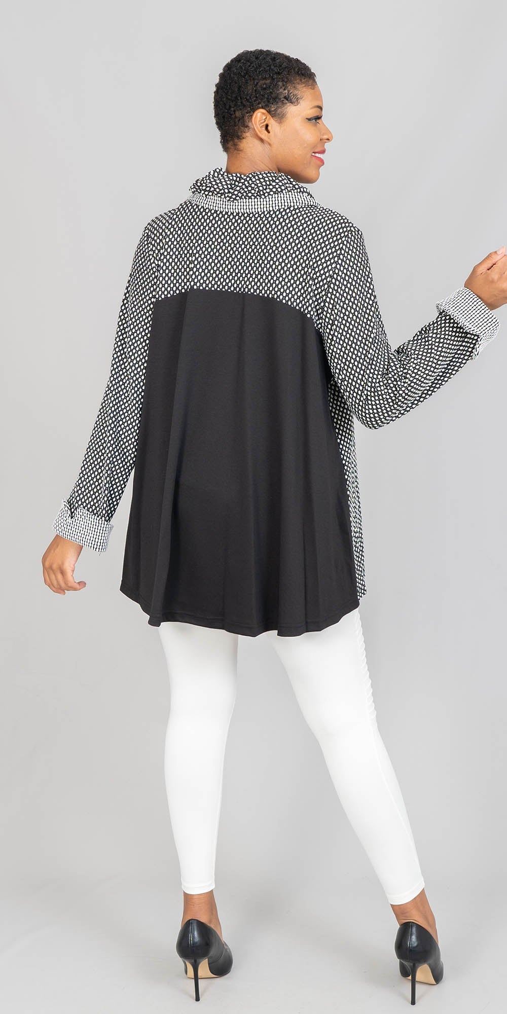 Moonlight - 7542 - White Black - Jacket