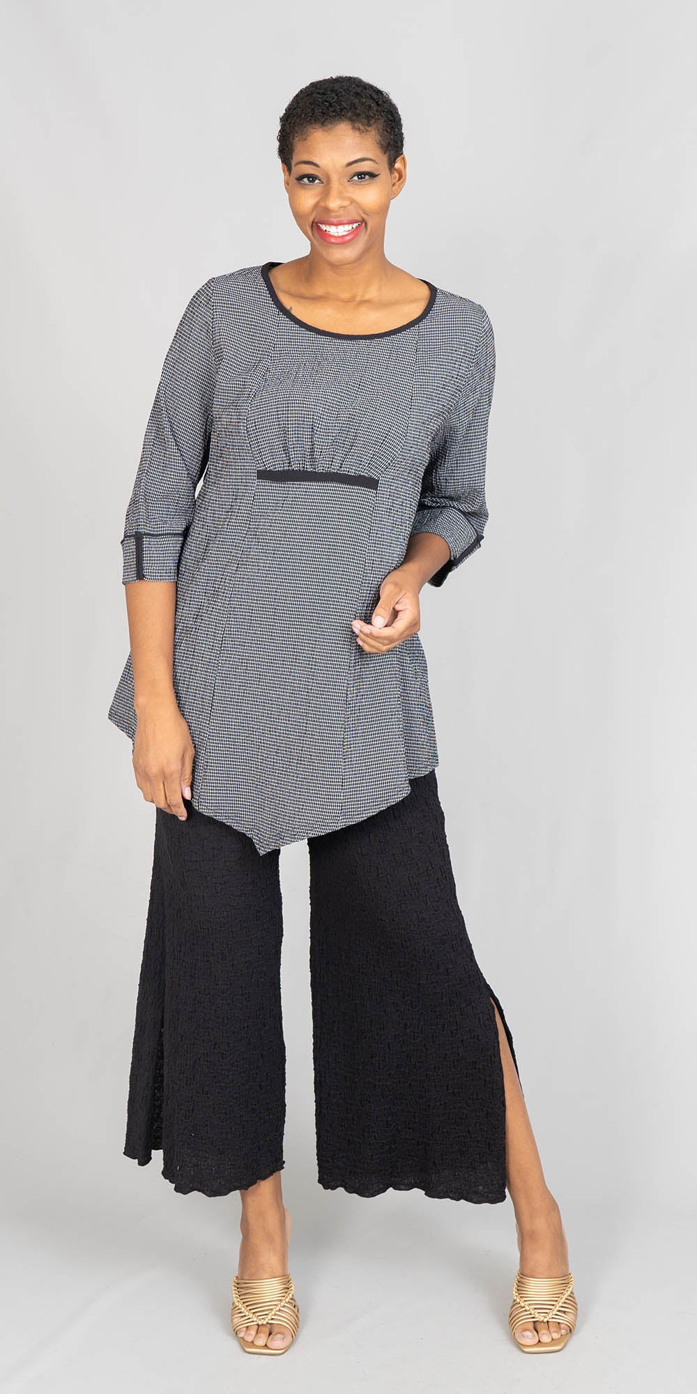 Moonlight - 9003CK - Black - Tunic Top