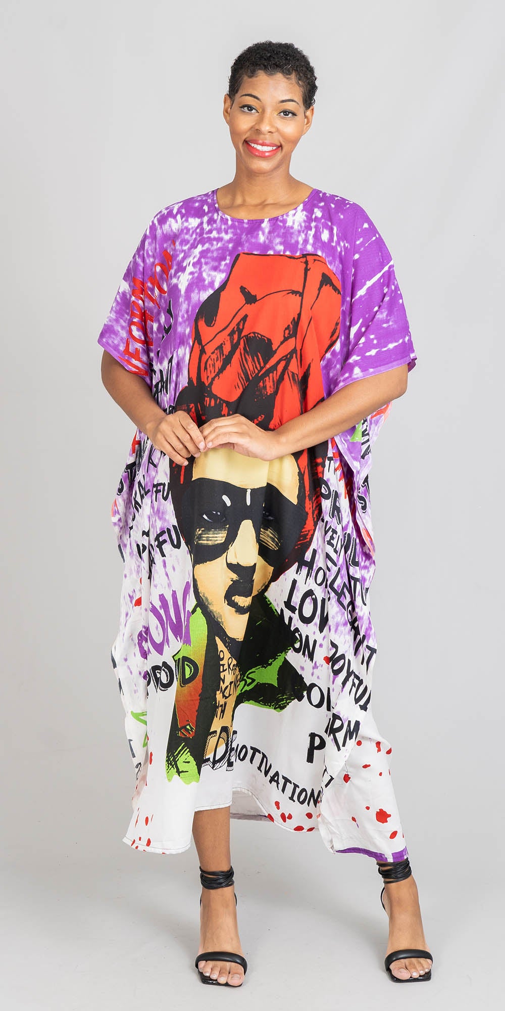 NF PNA1436 Long Print Kaftan