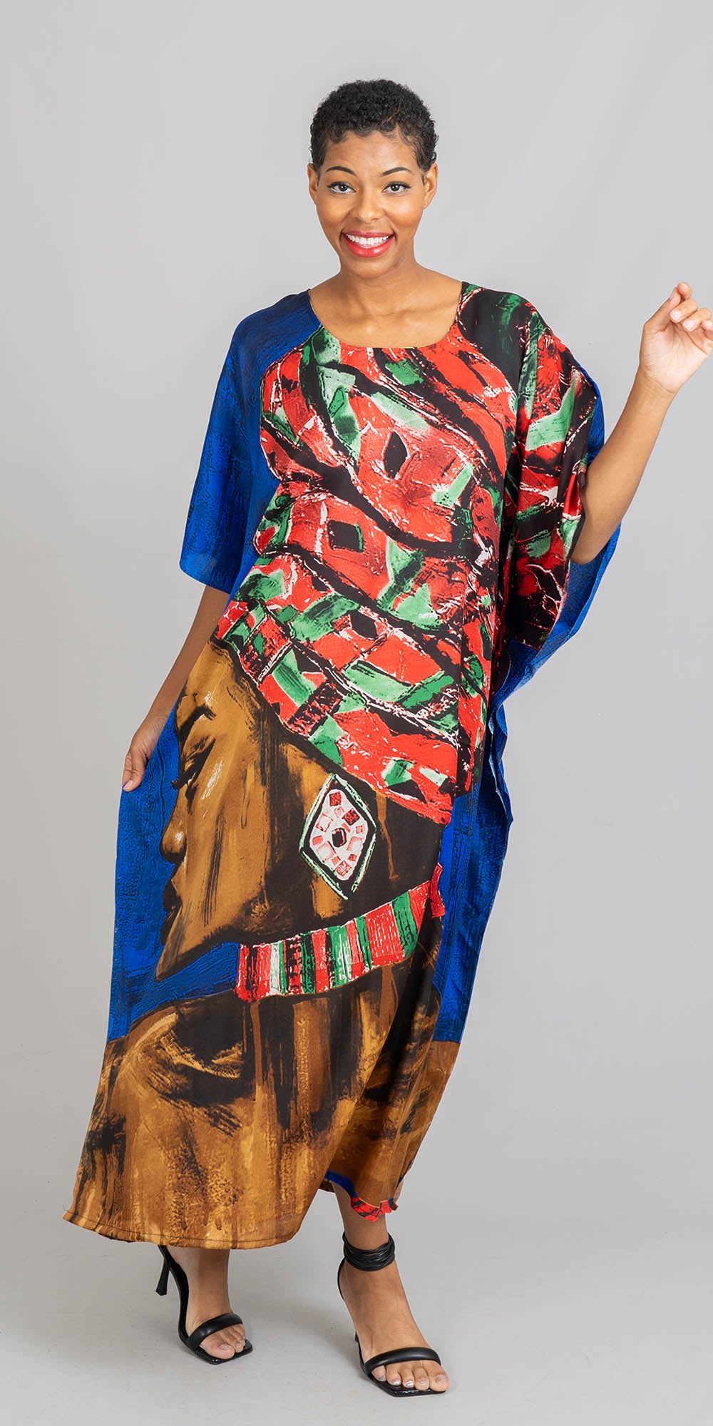 NF PNA1445A Long Print Kaftan