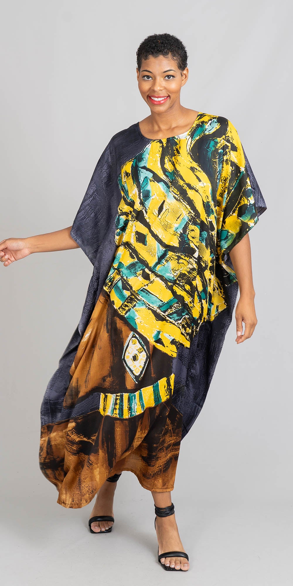 NF PNA1445C Long Print Kaftan