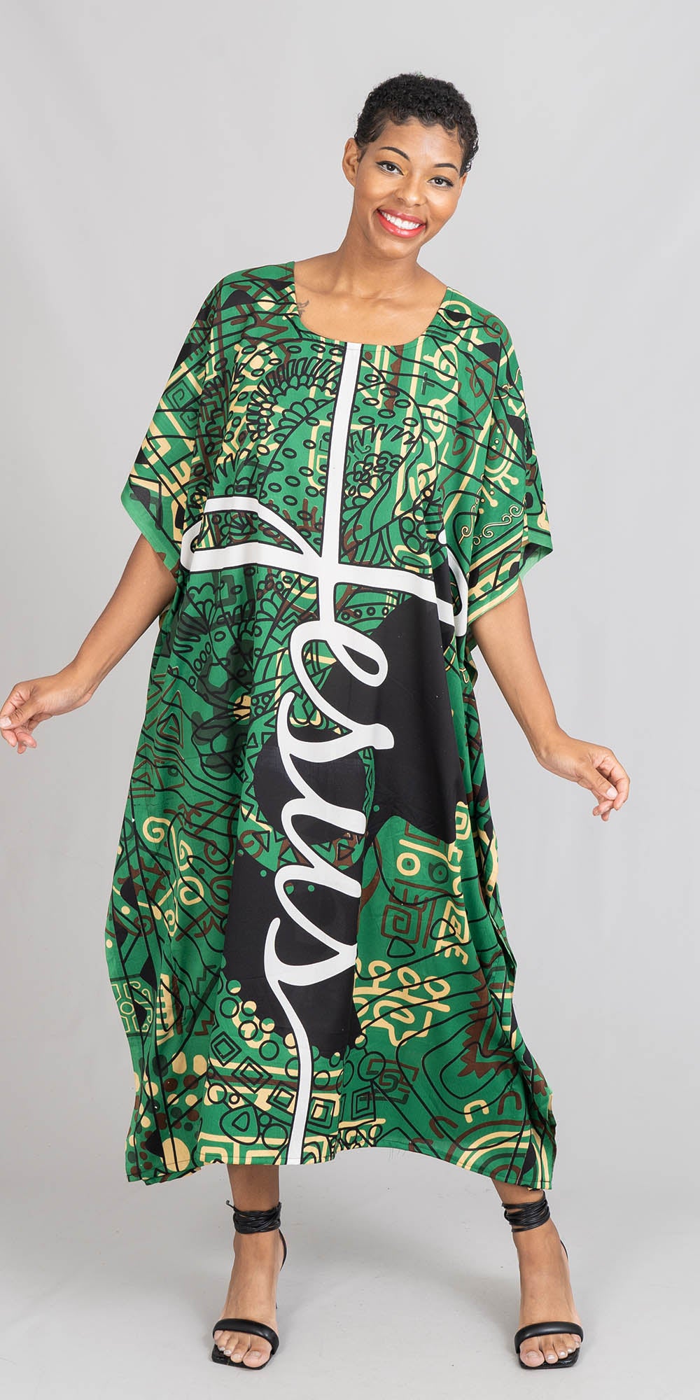 NF PNA1453A Long Print Kaftan