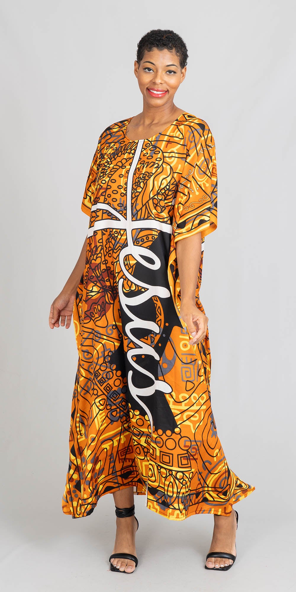 NF PNA1453C Long Print Kaftan