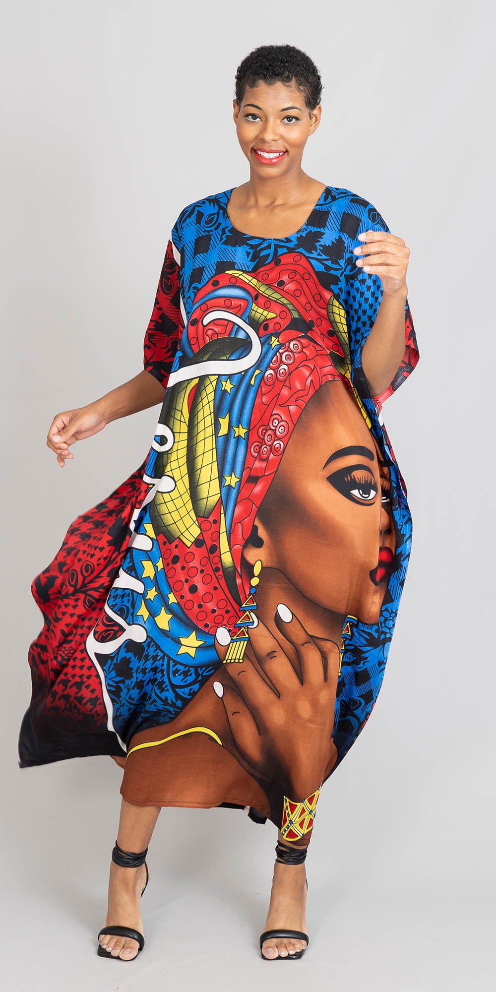 NF PNA1454A Long Print Kaftan