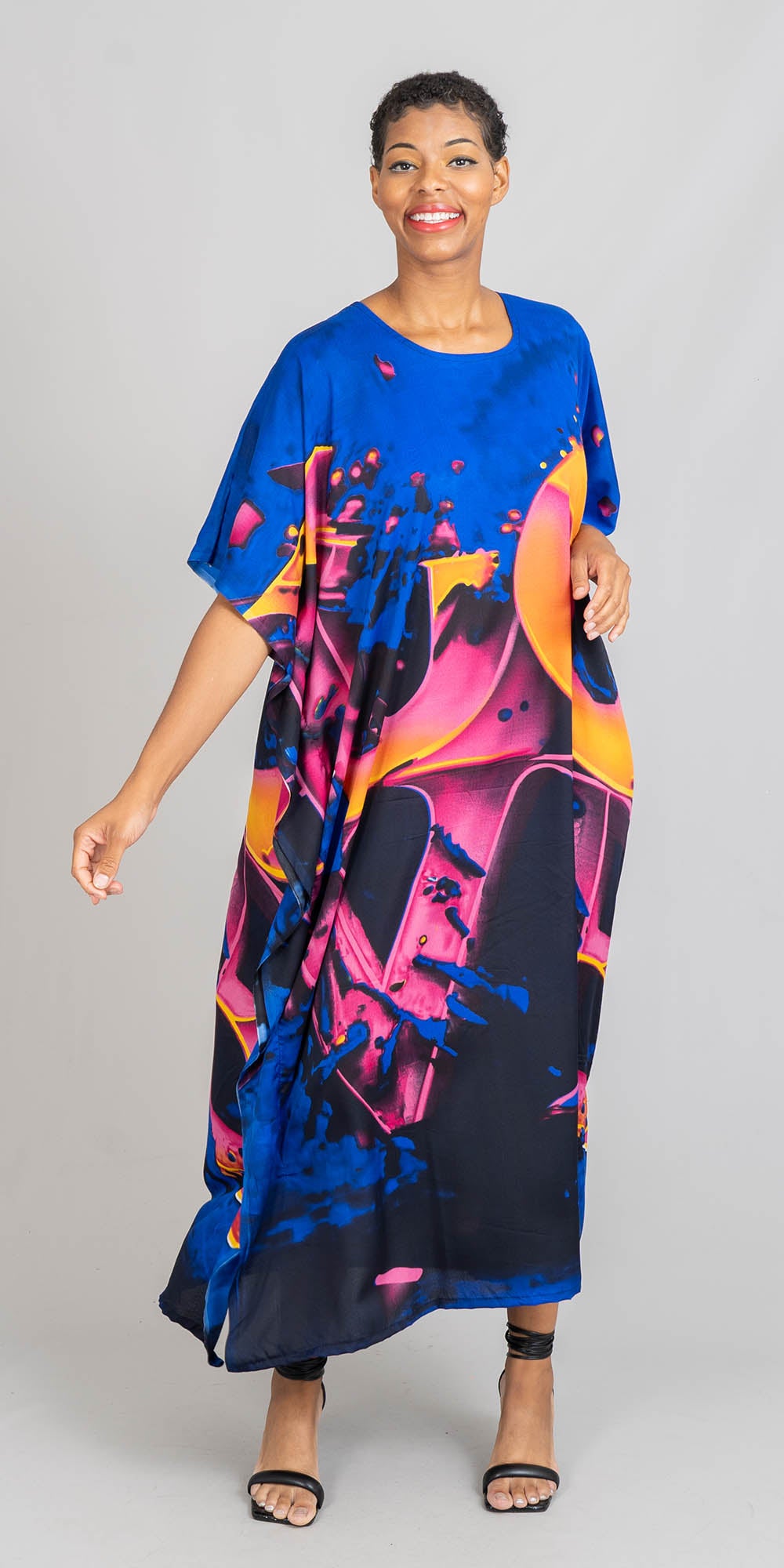 NF PNA1456A Long Print Kaftan