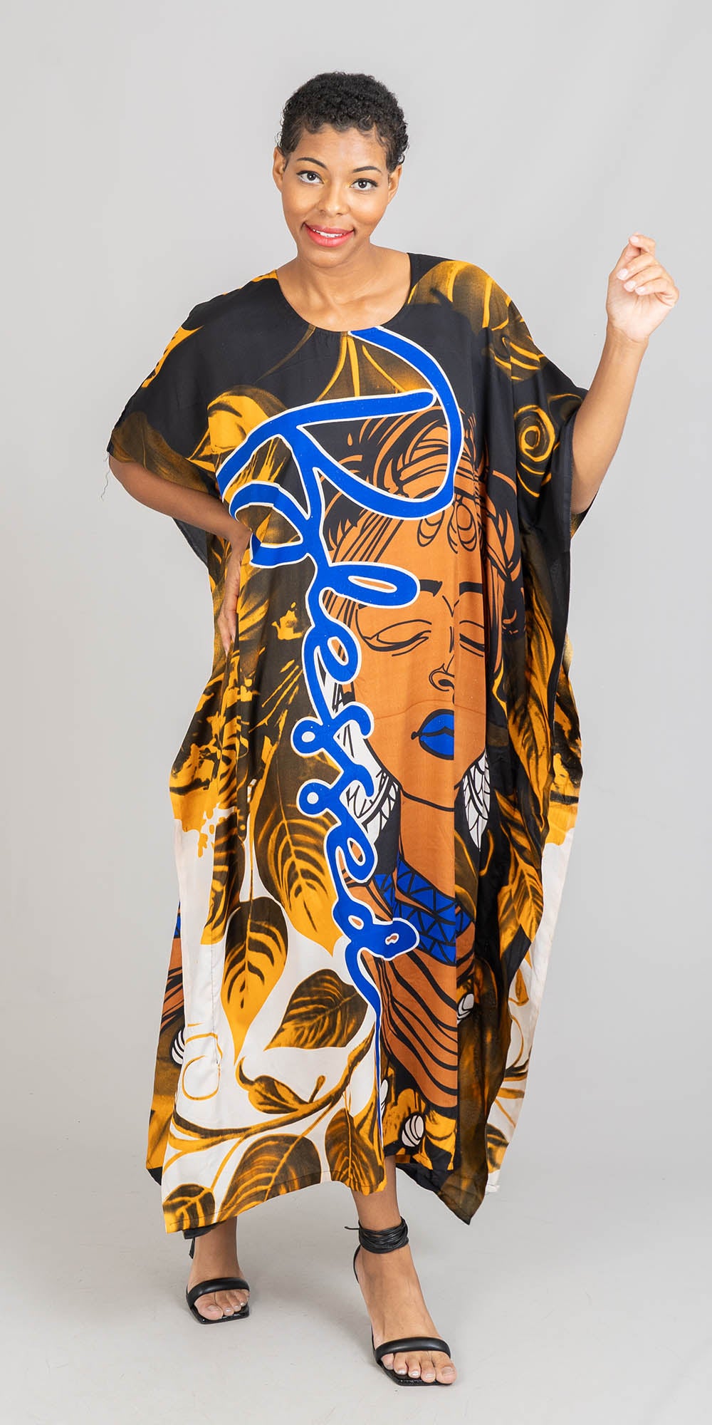 NF PNA1459A Long Print Kaftan