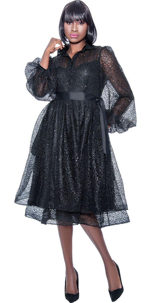 Terramina 7067 - Black - Lace Dress