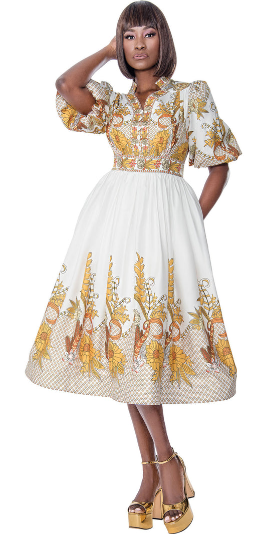 Terramina 7154 - Multi - Print Dress