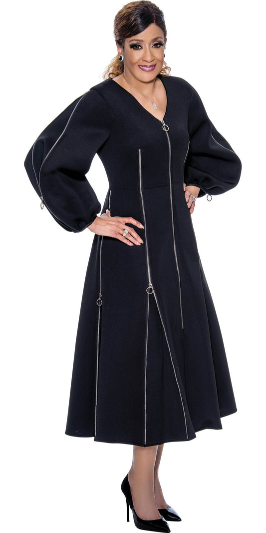 DCC - DCC4621 - Black - Zipper Styled Dress