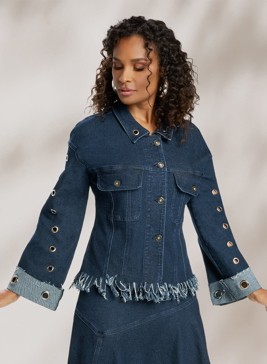 DV Jeans - 8472J - High Quality Washed Stretch Denim Jacket