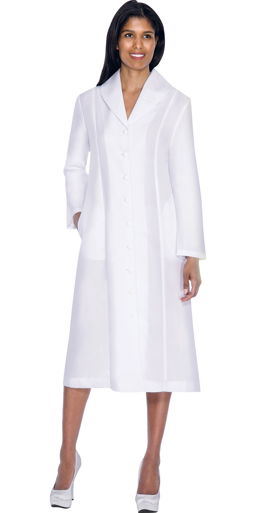 GMI G11674-White- One Piece Church Dress