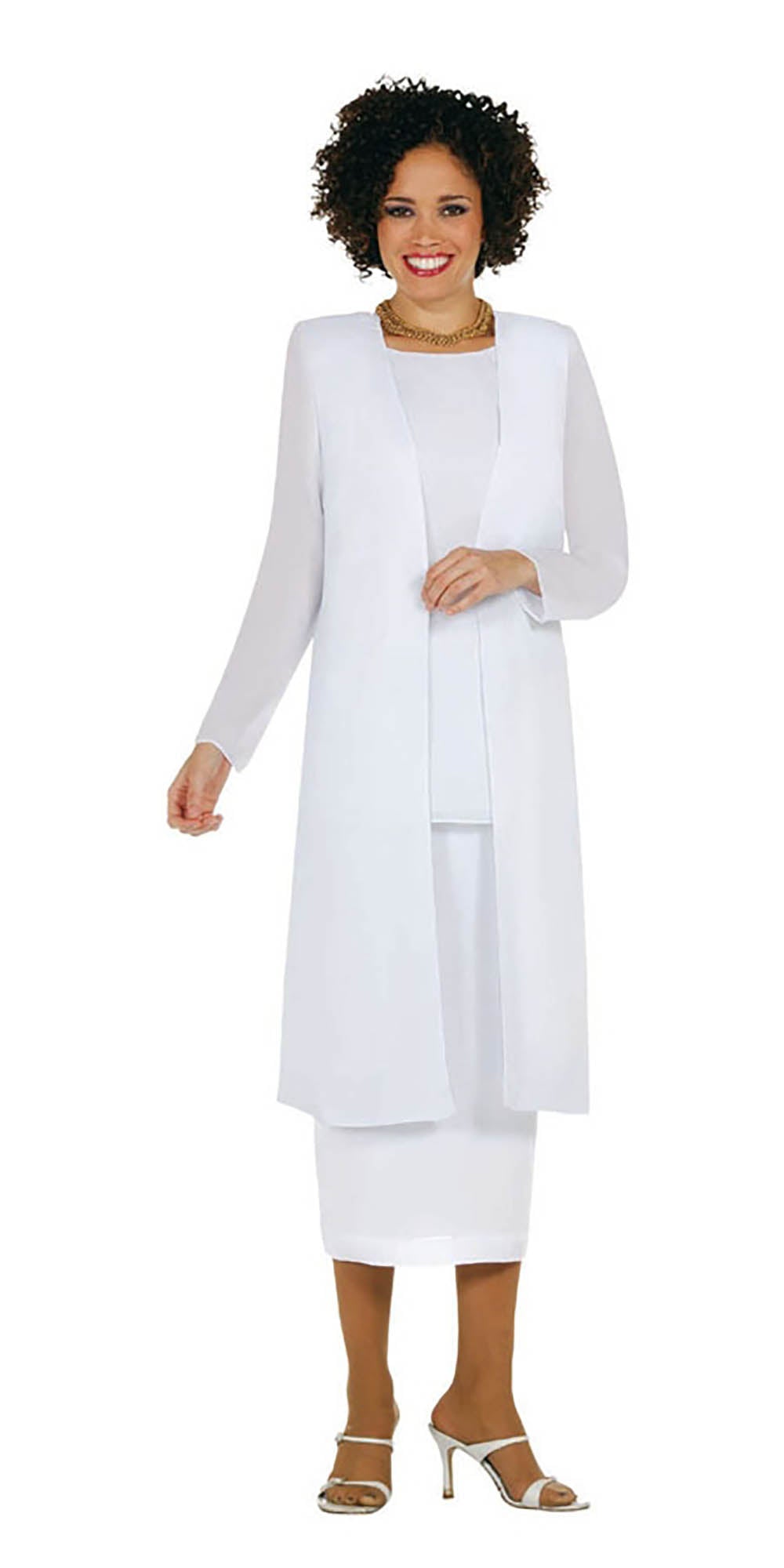 Misty Lane 13058-White - Three Piece Suit For Women