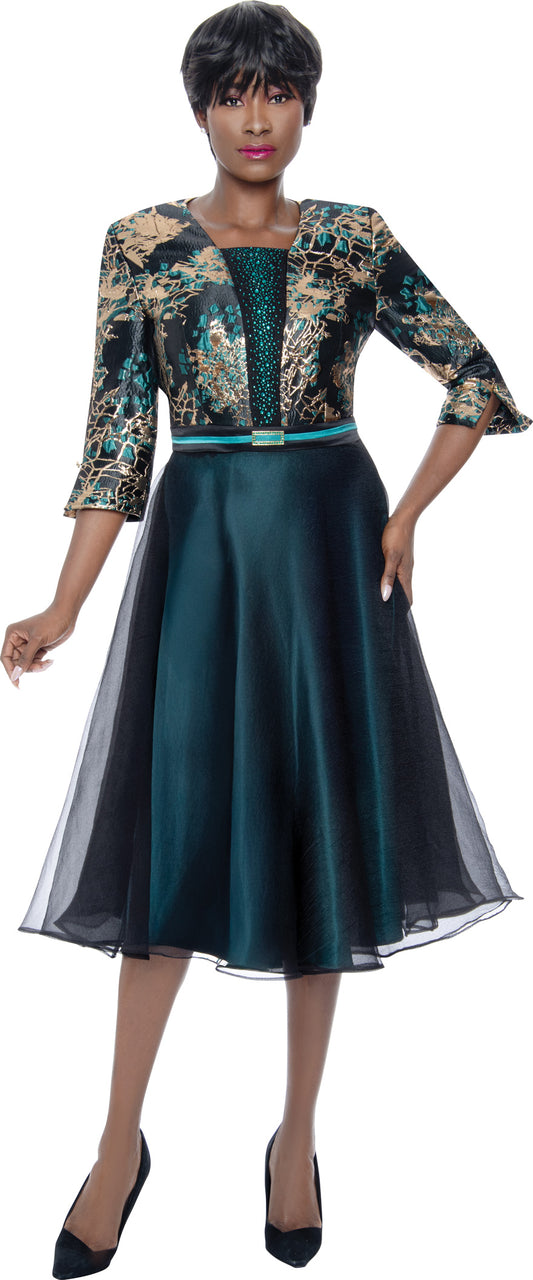 Susanna 3037 - Teal - Dress