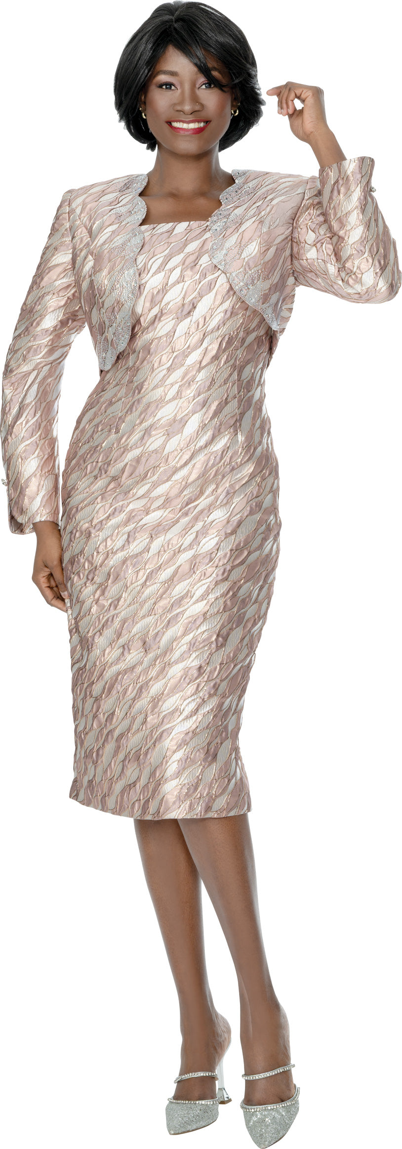 Susanna 3049 - Mauve - Bolero Jacket Dress