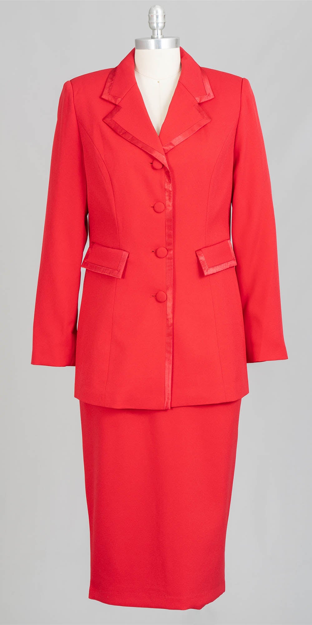 Aussie Austine - 11809 - Red - 2pc Skirt Suit