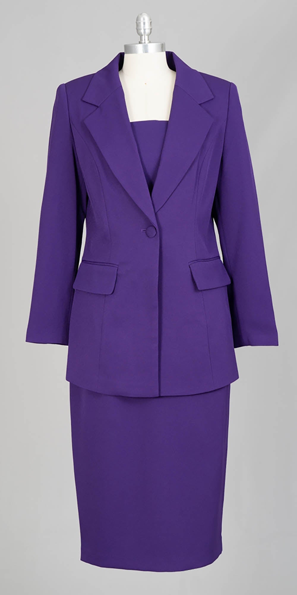 Aussie Austine - 12441 - Purple - 2pc Skirt Suit
