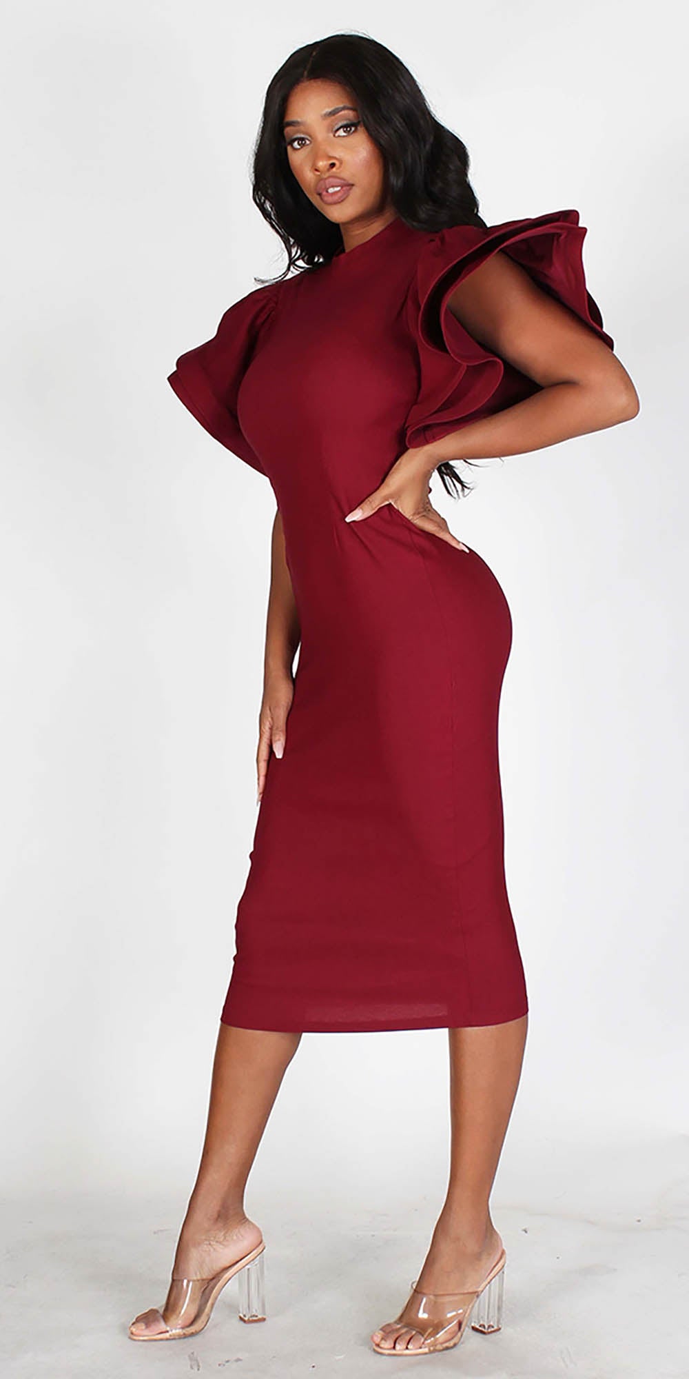 Tiered bodycon outlet dress