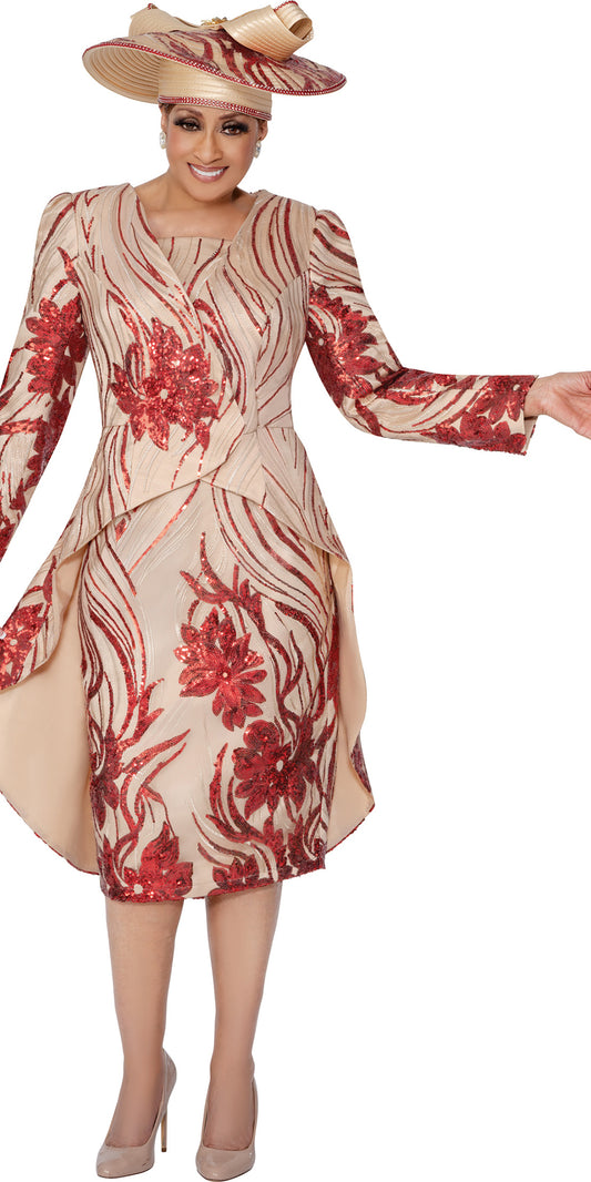 Dorinda Clark Cole 309872 - Multi - Embellished Skirt Suit
