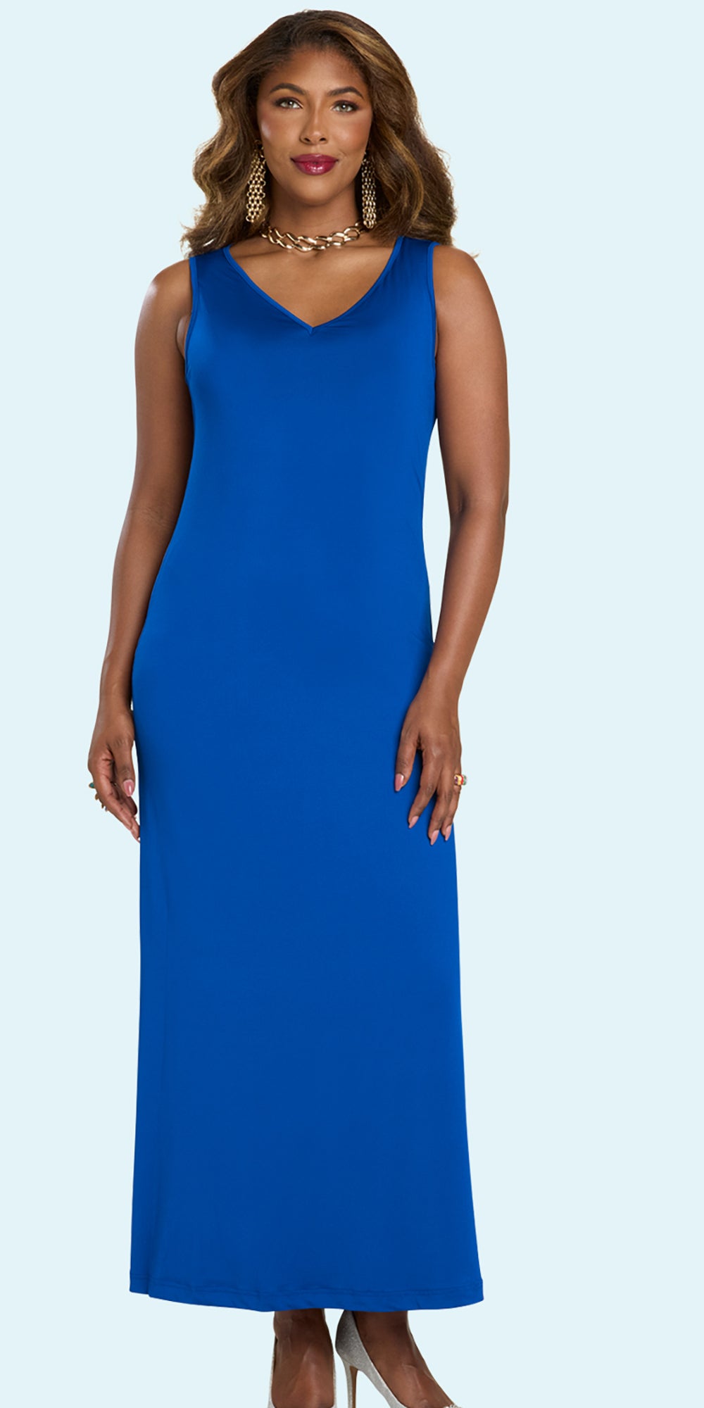 Donna Vinci 5868 - Royal Gold - 2 pc Mesh Duster Dress