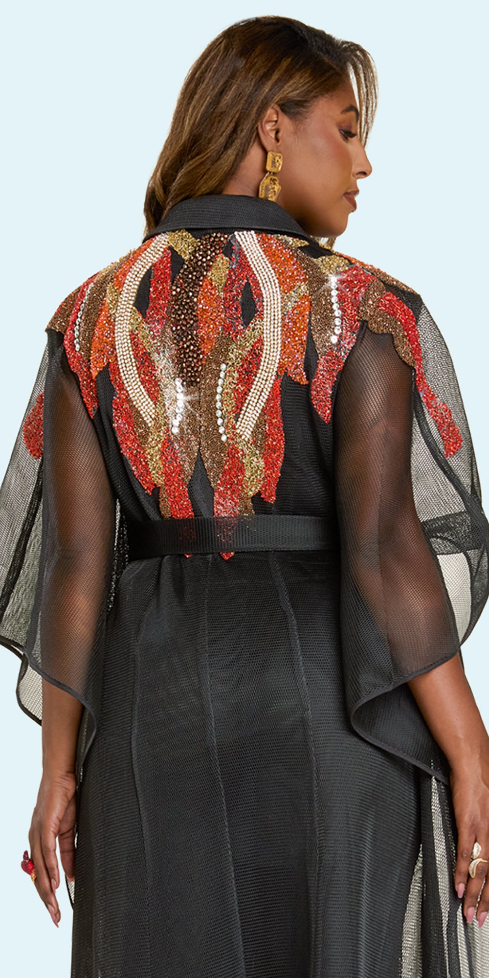 Donna Vinci 5870 - Black Multi - 3 pc Jacket Pant Set