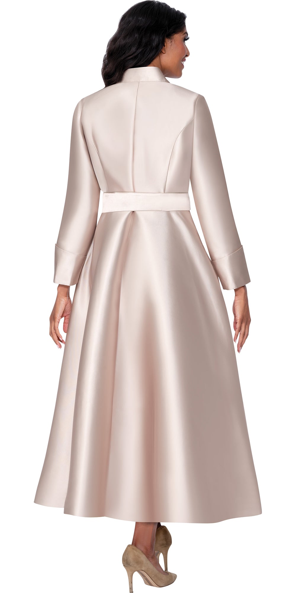 Dresses By Nubiano 100311 - Champagne - Twill Dress with Pockets