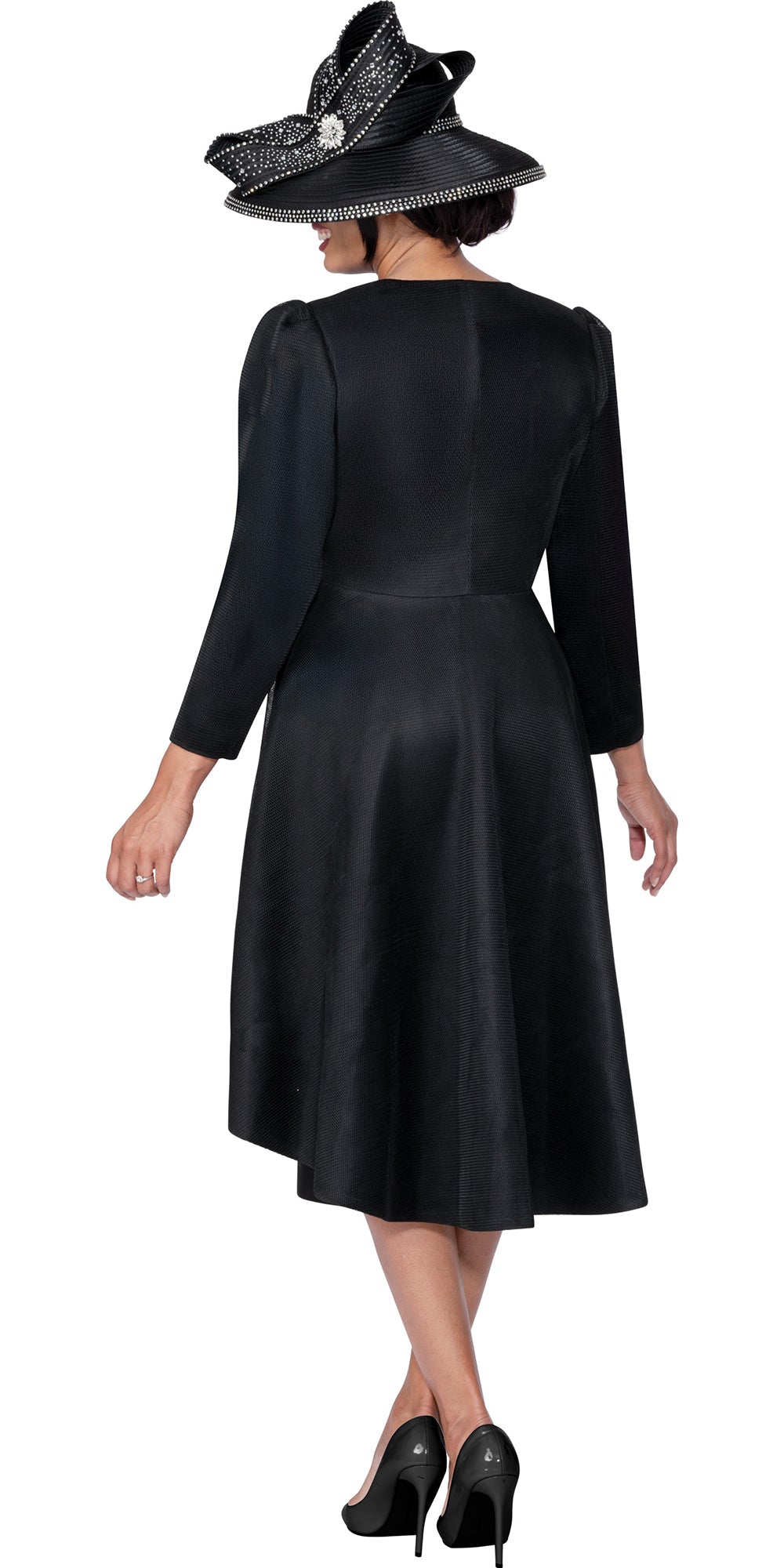 GMI 400642 - Black - 2 pc Long Skirt Suit