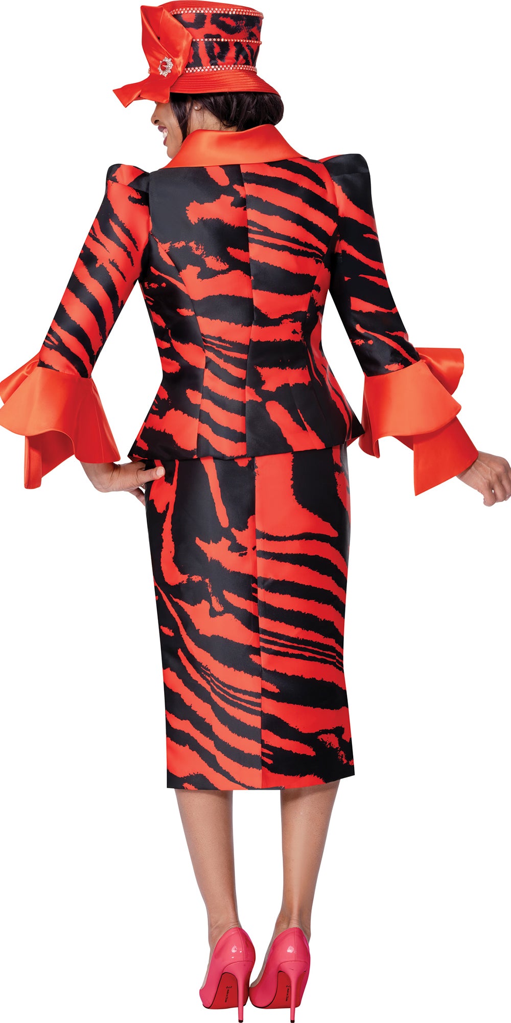 GMI 401022 - Multi - Tiger Twill Skirt Suit