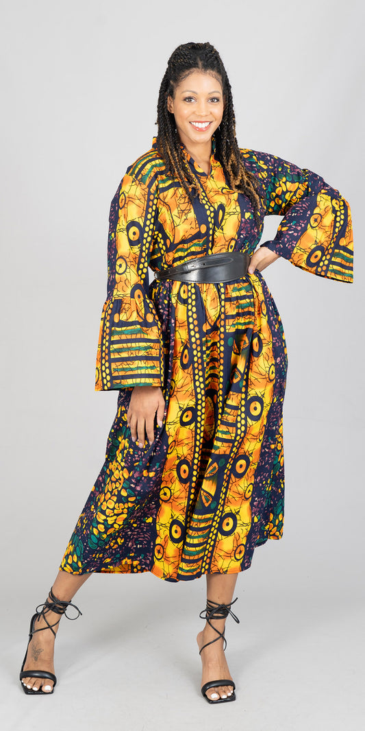 KaraChic 7784-603 - African Print Maxi Dress