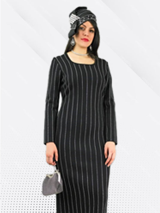 Lily & Taylor 813 - Black - Knit Dress