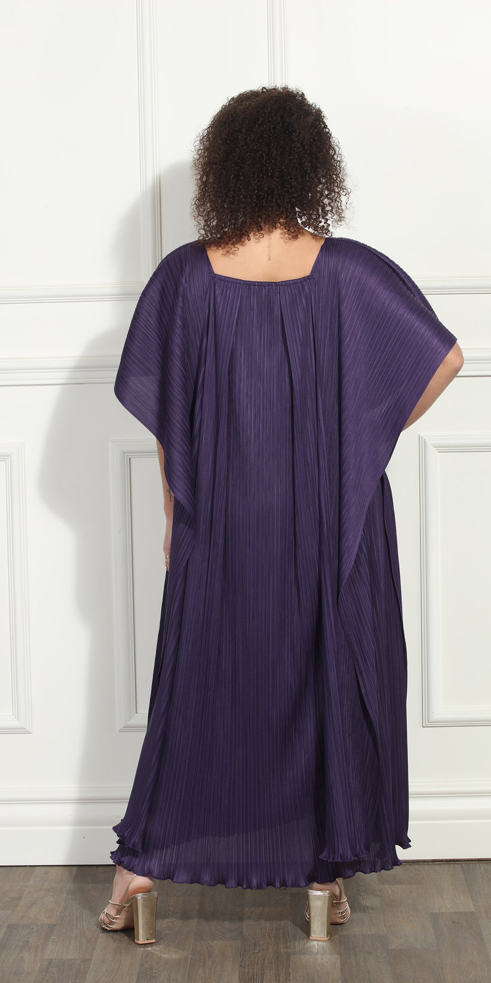 Luxe Moda LM308 - Purple - Side Wing Dress