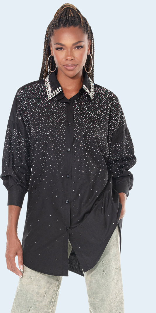 Love The Queen 17626 - Black - Tunic
