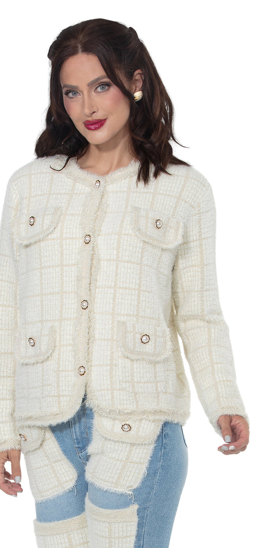 Love The Queen 17630J - Off White - Jacket