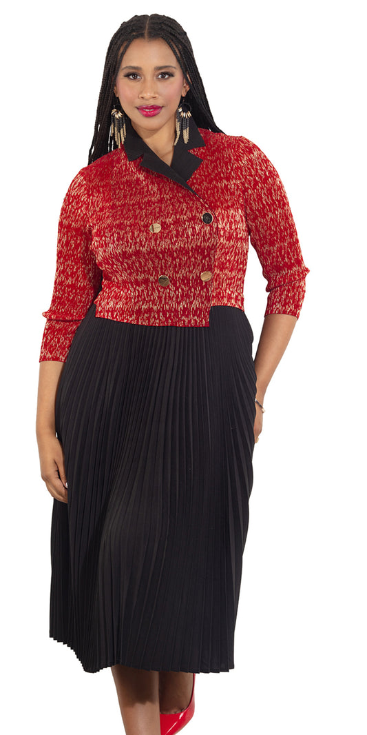 Luxe Moda LM461 - Red - Dress