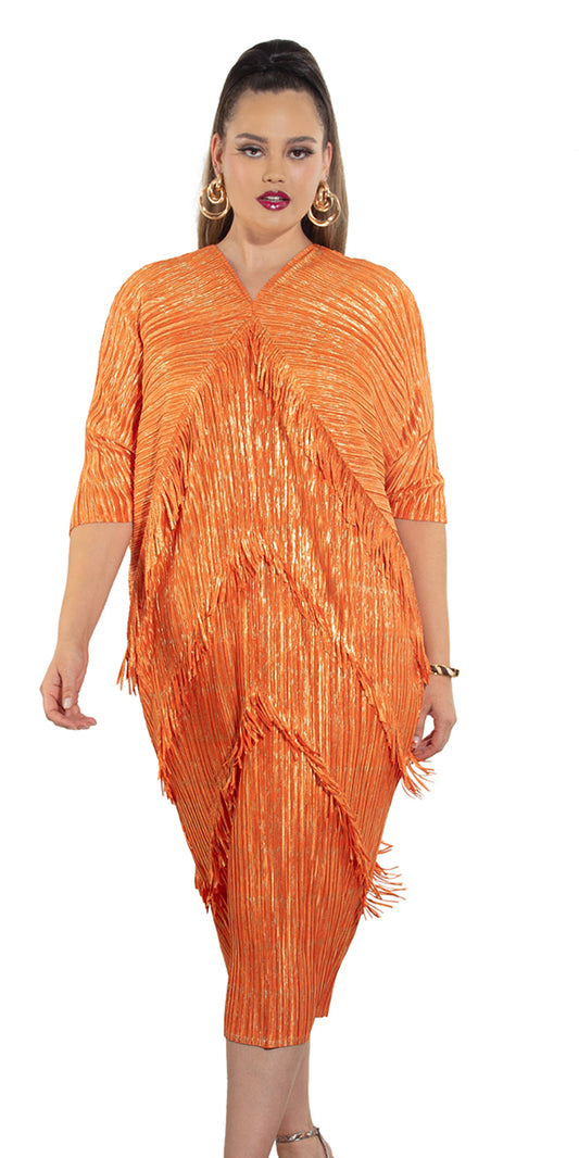 Luxe Moda LM463 - Orange - Dress
