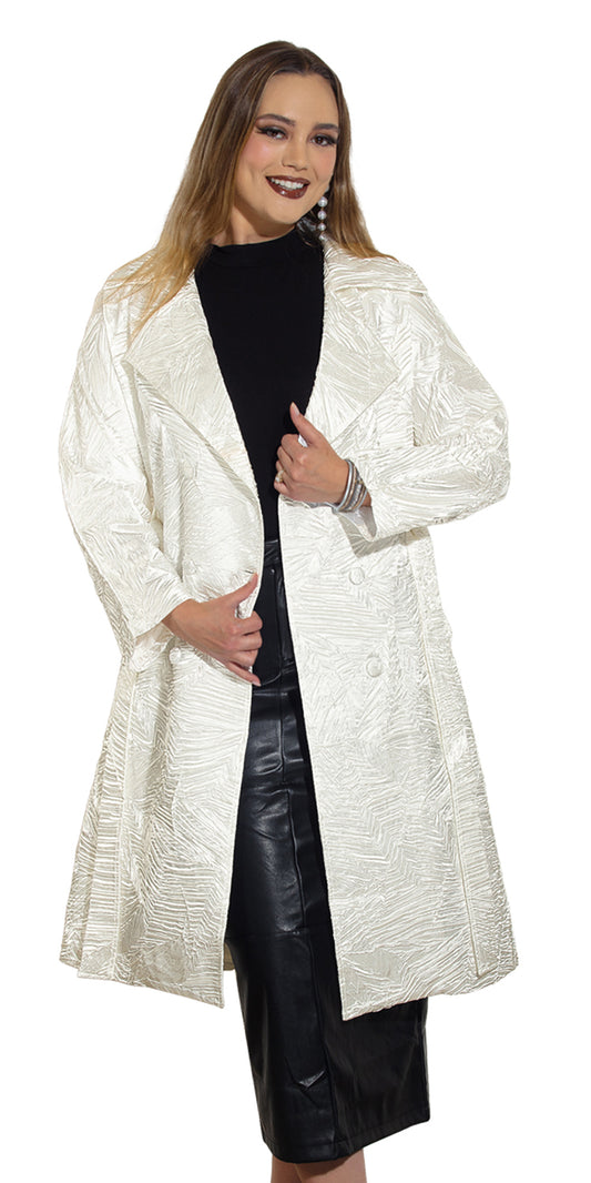 Luxe Moda LM464 - Off White - Coat
